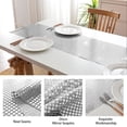 thumbnail image 3 of yingyy 2 Pieces Polyester Table Runner Decorative Dining Table Flag Decor Silver White, 3 of 6