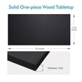 thumbnail image 5 of Kaboon 59.1x27.56 inch Universal Table Top, 1 inch Thick, Black, 5 of 6