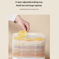 thumbnail image 3 of Food Dehydrator Machine for Fruits/Meats/Snacks Adjustable Timer and Temperature Control Suitable for Home Use US Plug,1 x drying machine 1 x English instruction manual 5 x sealed bags, 3 of 6