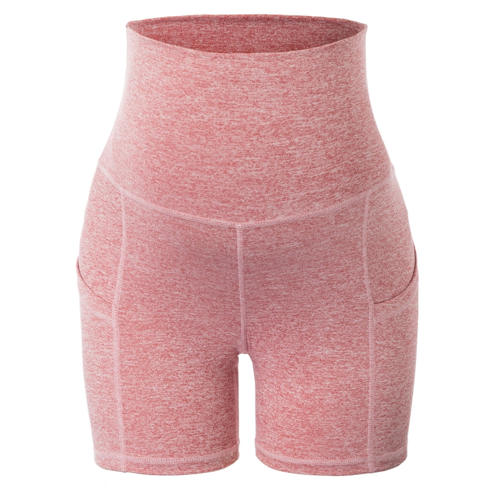 Maacie Women Maternity High Waist Tummy Control Yoga Workout Shorts