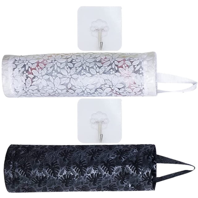 UPGRATOR 2Jgo Organizadores Colgantes De Bolsas Plásticas Reutilizables Con Patrón De Flores