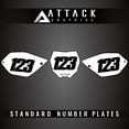 thumbnail image 2 of Attack Graphics Number Plate Backgrounds for Yamaha Yz125 2007, 2 of 2