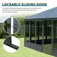 thumbnail image 5 of Domi Outdoor 16.5x13 Ft Sunroom, All-Season Solarium Aluminum Hardtop Gazebo with Galvanized Steel Roof, Movable PE Screen, Sliding Door, Sun Room Pavilion Gazebo for Deck Backyard Garden, 5 of 9