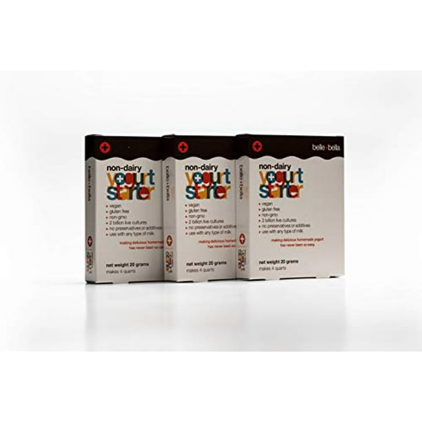 NonDairy Vegan No Sugar added plant base Yogurt Starter with live and