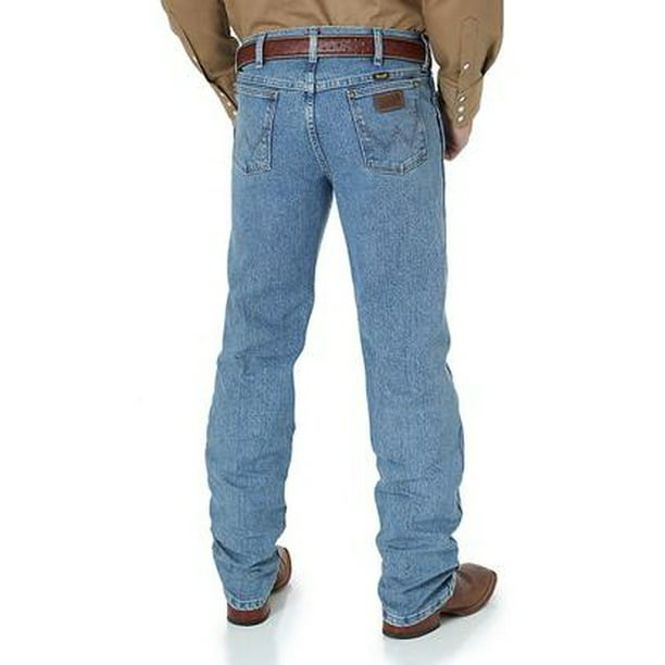 wrangler men's premium performance advanced comfort cowboy cut reg jean,  stone bleach, 31w x 34l 