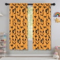 thumbnail image 5 of Blackout Kids Curtains,Pumpkin Bat Halloween Pattern Childrens Insulated Curtains Set Of 2,Bedroom Essentials,Toddler Room Decor 42x63in(106x160cm), 5 of 5