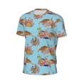 thumbnail image 6 of Wukai Turtles And Corals Print Men's Short-Sleeved Mesh T-Shirt,Quick-Dry Short Sleeve Workout T-Shirt-3X-Large, 6 of 8