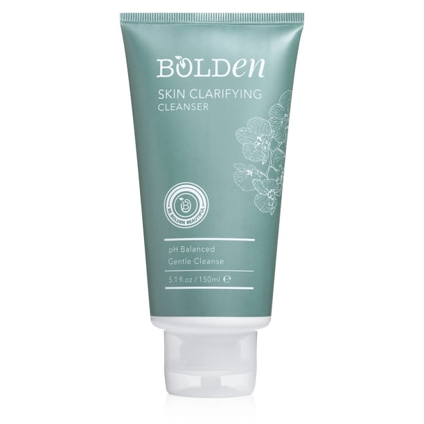 Limpiador aclarador de piel BOLDEN | Limpiador en gel espumoso con pH equilibrado | Limpiador sin sulfatos para pieles grasas y propensas a imperfecciones | 5.1 onzas líquidas