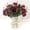 🍒 C_Base#2352, variant on Artificial Silk Rose Peony Bouquet - 30cm Faux Flowers Arrangement, 1 Bunch, Mixed Peonies Chrysanthemums Greenery, Home Wedding Party Office Table Decor