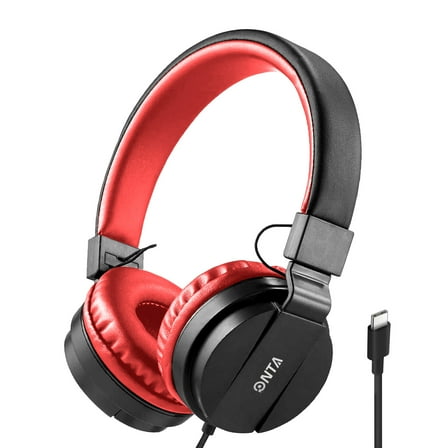 ONTA Kids Headphones for Girls/Boys/Children/Teens, Upgraded USB-C Jack, 94dB Safe Volume Stereo Tangle-Free Kids Headphones for School Airplane Travel, over-Ear Headphones for Kids