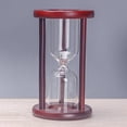 thumbnail image 7 of Dserhfy Empty Hourglass Decoration Wooden Frame Fillable Sand Timer Self-filling Sand Glass Vintage Home Office Desktop Ornament Birthday Gift, 7 of 7