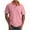 Pink, variant on HomeGardon Shirts for Men Mens Shirts Turn Down Collar,Casual Fashion Half Button Lapel Short Sleeve Top,S-XXL