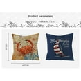 thumbnail image 3 of Nordic Retro Linen Printed Pillowcase Blue Anchor Animal Sofa Cushion Pillowcase Cross-border Household Goods, 3 of 8