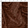 thumbnail image 3 of Soimoi Pure Silk Brown Fabric By the Yard - 42 Inch Wide - Florals, Leaves Print Fabric - Elegant & Beautiful Patterns for Fashion and Home Decor Printed Fabric, 3 of 6