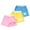 3-Yellow/Pink/Blue, variant on 3-Pack Girls Shorts Summer Printed Active Shorts with Side Pockets & Elastic Waist