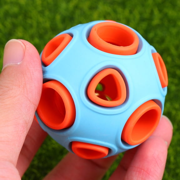 Soimiss Dog Pet Toy Dog Play Ball Plastic 1Set Yard Play Orange