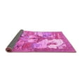 thumbnail image 2 of Ahgly Company Indoor Round Animal Pink Traditional Area Rugs, 6' Round, 2 of 4