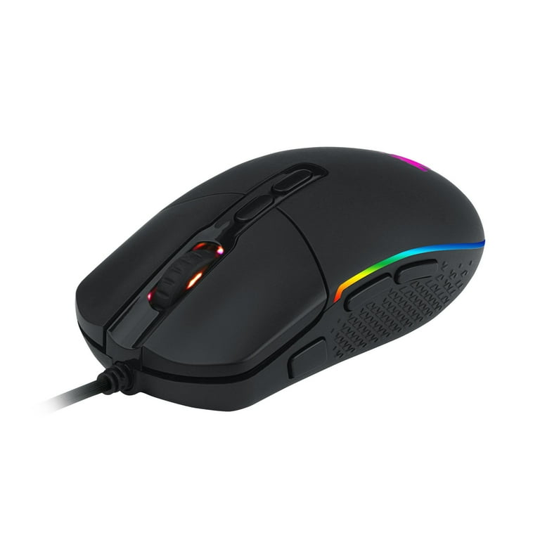 Redragon M719 Invader RGB Gaming Mouse – 10,000 DPI, 7 Programmable Buttons, Ergonomic Design, Fire Button – For PC & Mac