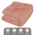 thumbnail image 5 of Superior Solid Comforter Down Alternative Bedding, Full, Blush, 5 of 13