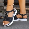 thumbnail image 2 of Women's Hollow Out Breathable Sport Sandals Casual Summer Walking Shoes with Soft Cushion Insole Comfortable Fashion Sneaker Sandals, 2 of 9