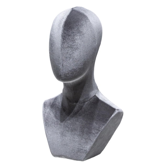 Xuanheng Mannequin Head Model Portable Hat Rack Wig Display Head for Wig Necklace Cap Style C