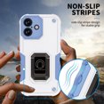 thumbnail image 7 of Hootek Designed for iPhone 16 Case with Magnetic Invisible Stand [Drop Protection] [Compatible with Car Mount] Anti-Slip Grip, Shockproof Slim Case Magnetic Phone Case for iPhone 16, White, 7 of 7