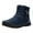 Blue, variant on Mens Snow Boots Waterproof Winter Boots for Men Lined Warm Ankle Boots Zipper Closure Slip on Outdoor Boot(Black,10.5)