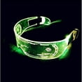 thumbnail image 2 of LINLIN LED Glasses, LED Party Glasses Luminous Glasses Cyberpunk Visor Glasses Light Up Rave Glasses for Halloween, 2 of 8