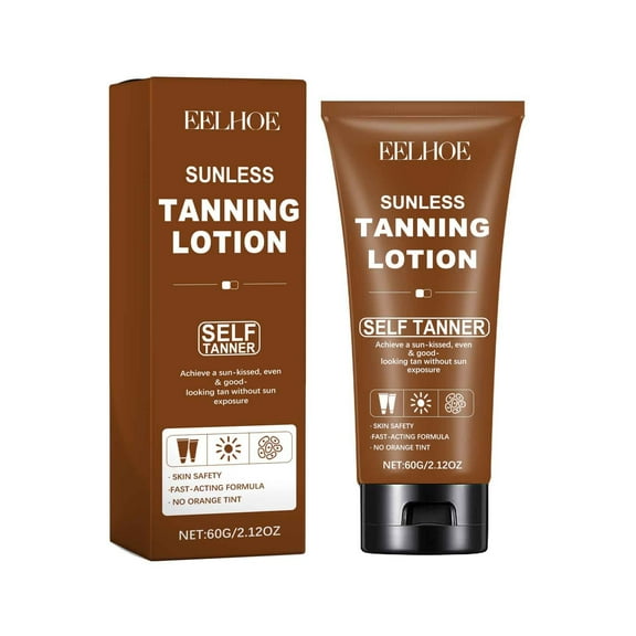 HHBEAUTY Self Tanner – Long Lasting Sunless Tanning Lotion, Natural Fake Tan for Bronzer Glow, Cruelty-Free & Hydrated Streak-Free Sunless Tanner, Fragrance-Free, Medium