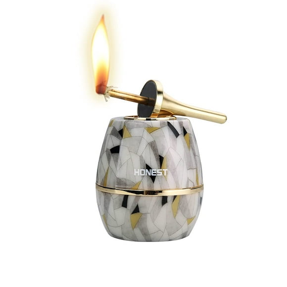 WDMART-US Huile - Briquet Hybride Électrique â&¢ Briquet à Flamme Douce à Pétrole â&&& Briquet à Flamme Ouverte en Métal &&&&