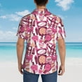 thumbnail image 4 of Pofeuu Cute Girl Print Hawaiian Shirt for Men Sleeves Casual Button Down Summer Beach Dress Shirts T-Shirts,X-Large, 4 of 7