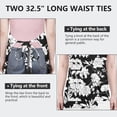 thumbnail image 6 of Pioneer Flower Floral Print Pattern Apron-Garden Aprons for Women with Pockets-Cotton Linen Waterproof Kitchen Cooking Gardening Aprons Adjustable for Kitchen,Cooking,BBQ and Salon 33x27 Inch, 6 of 7