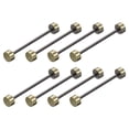 thumbnail image 1 of Unique Bargains 8Pack Métal Sac Sangle Connecter Boucles, 38x48mm Bourse Vis Rivets de Fixation (Bronze Ton), 1 of 7