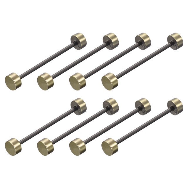 Unique Bargains 8Pack Métal Sac Sangle Connecter Boucles, 38x48mm Bourse Vis Rivets de Fixation (Bronze Ton)