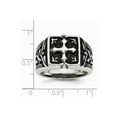 thumbnail image 7 of Stainless Steel Antiqued Cross Ring Size: 9; for Adults and Teens; for Women and Men, 7 of 7
