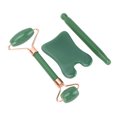 thumbnail image 1 of Jadestone Face Roller, Physical Dual Head Gua Sha Scraping Roller Trigger Point Improve Circulation Reduce Spot  for Back Green,White, 1 of 7