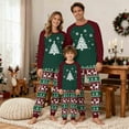 thumbnail image 6 of Zwiiyzr Family Christmas Pajamas Matching Sets for Dad Parent Child Outfit Christmas Set Printed Home Clothes Sleepwear Long Sleeved Jumpsuit Father Style Green-Dad, 6 of 7