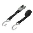 thumbnail image 4 of Correas de Amarre con Trinquete de 1 Pulgada y 25 mm Costuras Precisas a Prueba de Herrumbre Negras para Motocicleta, Remolque, Camión, Kayak, Barco, 3 m/9,8 pies Jadeshay A, 4 of 8