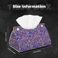 thumbnail image 6 of Lsque Watercolor Butterflies Printed Long Tissue Box Cover Holder, Facial Paper Organizer Dispenser,Triangle with Bottom Belt, PVC Leather Decorative Organizer, 6 of 9