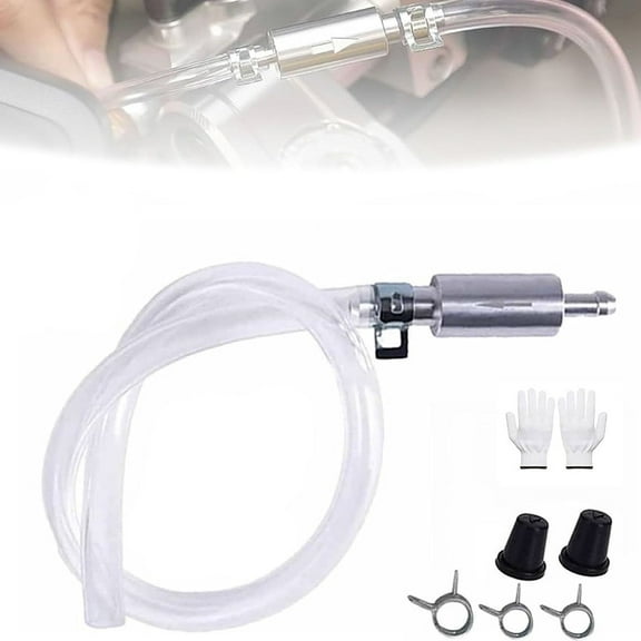 Clutch Brake Bleeder Hose One Way Valve Tube Bleeding Tool Kit Motorcycle Car
