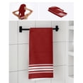 thumbnail image 7 of Red Striped Bath Towels for Bathroom Set,Luxury Microfiber Towels Gifts for Women,Beach Kitchen Hand Hair Face Towel and Dish Washcloth,Luxurious White Stripes Modern Abstract Art Towels+Set, 7 of 7