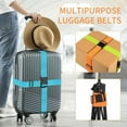 thumbnail image 4 of WLGJL 10 Pack Luggage Straps 71" Long Belts Keep Suitcase Secure While Traveling, TSA Approved Add a Bag Premium Accessory for Travel Bag Closure（Black）, 4 of 5