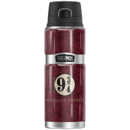 Harry Potter Hogwarts Express Tickets THERMOS STAINLESS KING Stainless Steel Drink Bottle, Vacuum insulated & Double Wall, 24oz