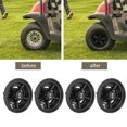 thumbnail image 3 of Tapas De Cubo De Cubierta De Rueda, A Prueba De Arañazos, Color Negro Brillante, Ajuste Universal, Tapa De Cubo De Rueda De Carrito De De Diseño Fresco Para Carrito De, 3 of 7