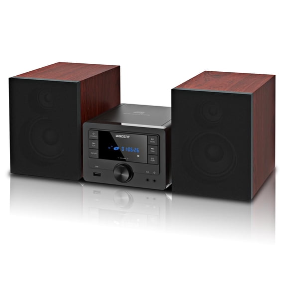Sistema de Estéreo Bluetooth WISCENT 40W Reproductor de CD USB FM