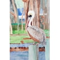 thumbnail image 2 of Derr, Wynn 17x24 Gold Ornate Wood Framed with Double Matting Museum Art Print Titled - Brown Pelican, 2 of 4