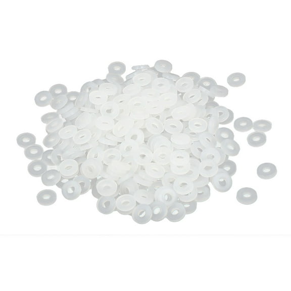 M2 x 5mm x 1mm Nylon Flat Insulating Washers Gaskets Spacers White 300PCS