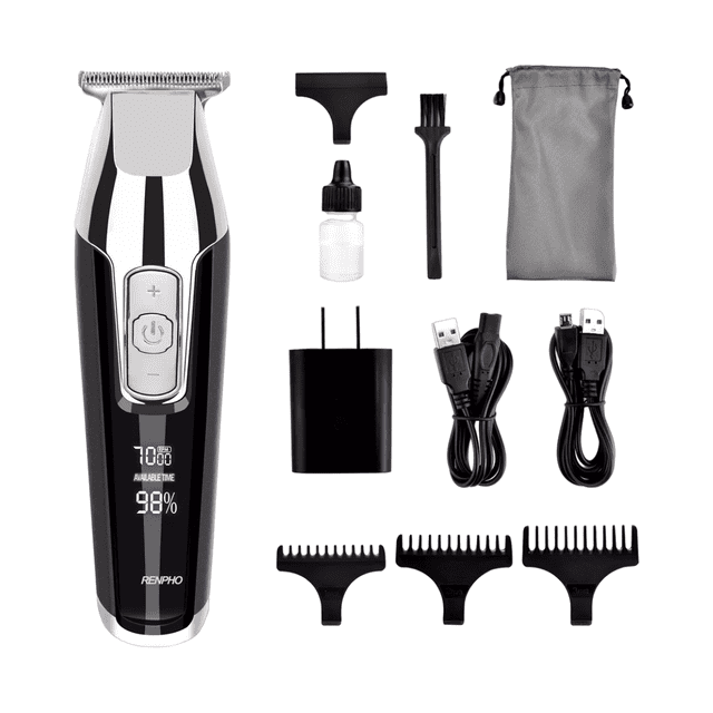 Cortadoras De Cabello Perfiladora Máquinas De Cortar Cabello, Color Negro