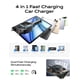 thumbnail image 4 of Cargador de coche LISEN retráctil de 96 W, carga rápida, 4 en 1, USB C, 4 of 8
