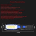 thumbnail image 5 of Luces de trabajo para mantenimiento de automóviles, linterna LED superbrillante, iluminación anticaída de emergencia con carga magnética, con pantalla de alimentación, 5 of 5